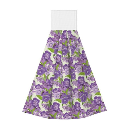 Zufioo Violets Flowers Print Coral Fleece Velcro Hand Towel Hangable Absorbent Hand Towel Suitable for Kitchen Bathroom Household Items
Zufioo Violets Flowers Print Coral Fleece Velcro Hand Towel Hangable Absorbent Hand Towel Suitable for Kitchen Bathroom Household Items