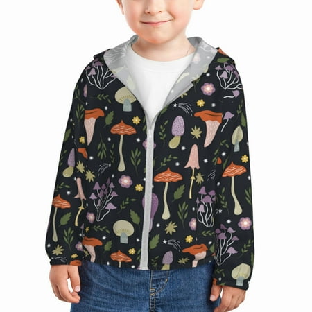 Qekee Mushrooms Print UPF 50+ Kids Sun-Protective Hooded Long Sleeve Rash Guard for Fishing Water Beach Sports -18 Months
Qekee Mushrooms Print UPF 50+ Kids Sun-Protective Hooded Long Sleeve Rash Guard for Fishing Water Beach Sports -18 Months