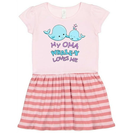 Inktastic My Oma Whale-y Loves Me Gift Toddler Girl Dress