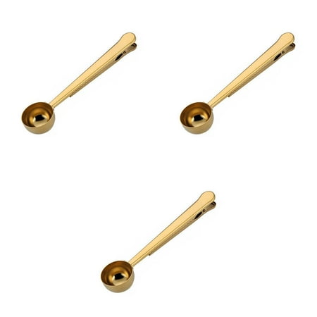 3pcs Coffee Scoop Clip 2 in 1 Long Handle Stainless Steel Spoon Food Bag Sealer Tea Scooper Golden
3pcs Coffee Scoop Clip 2 in 1 Long Handle Stainless Steel Spoon Food Bag Sealer Tea Scooper Golden