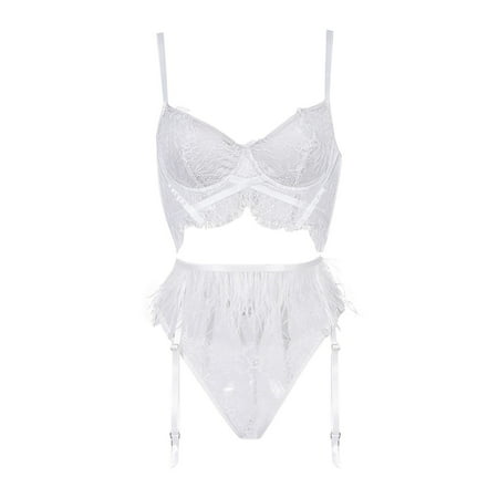 AOMPMSDX Sexy Lingeries Sets For Womens Lingerie Set Lace Outfit Bra And Pantie Nightie With Choker Garter Lingerie For Sheer Matching Set Of Lace Feathers 3 Piece Womens Underwear
AOMPMSDX Sexy Lingeries Sets For Womens Lingerie Set Lace Outfit Bra And Pantie Nightie With Choker Garter Lingerie For Sheer Matching Set Of Lace Feathers 3 Piece Womens Underwear