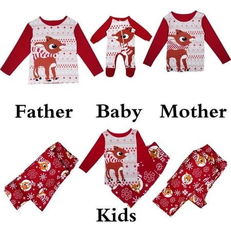 Christmas Family Matching Pajamas Long Sleeve Print T-Shirt + Snowflake Pants Sleepwear Outfit Set
Christmas Family Matching Pajamas Long Sleeve Print T-Shirt + Snowflake Pants Sleepwear Outfit Set