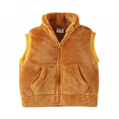 Infant Baby Boy Girl Clothes Sleeveless Fall Winter Plush Vest Pocket Kids Solid Zipper Outerwear Waistcoats Tops
Infant Baby Boy Girl Clothes Sleeveless Fall Winter Plush Vest Pocket Kids Solid Zipper Outerwear Waistcoats Tops