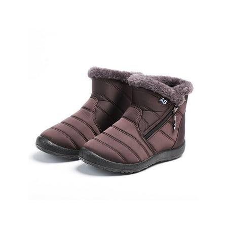 Glookwis Womens Ankle Boot Side Zipper Booties Plush Lining Snow Boots Ladies Non-slip Warm Mid-Calf Comfort Winter Shoes Brown 10
Glookwis Womens Ankle Boot Side Zipper Booties Plush Lining Snow Boots Ladies Non-slip Warm Mid-Calf Comfort Winter Shoes Brown 10