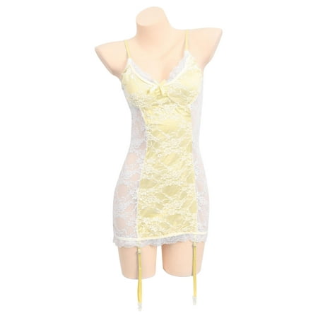 Enjiwell Womens Lace Nightdress Naughty Sleepwear G-string Thong Nightie Gown Pajamas
Enjiwell Womens Lace Nightdress Naughty Sleepwear G-string Thong Nightie Gown Pajamas