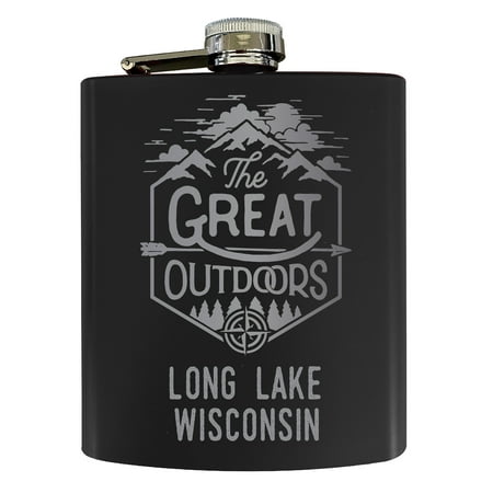 Long Lake Wisconsin Laser Engraved Explore the Outdoors Souvenir 7 oz Stainless Steel 7 oz Flask Black
Long Lake Wisconsin Laser Engraved Explore the Outdoors Souvenir 7 oz Stainless Steel 7 oz Flask Black