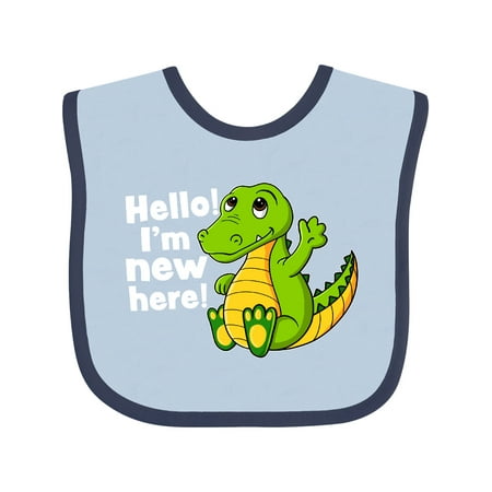 Inktastic Hello I m New Here with Cute Baby Alligator Gift Baby Boy or Baby Girl Bib
Inktastic Hello I m New Here with Cute Baby Alligator Gift Baby Boy or Baby Girl Bib