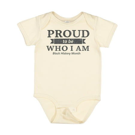 Inktastic Proud to Be Who I Am Black History Month Gift Baby Boy or Baby Girl Bodysuit
Inktastic Proud to Be Who I Am Black History Month Gift Baby Boy or Baby Girl Bodysuit