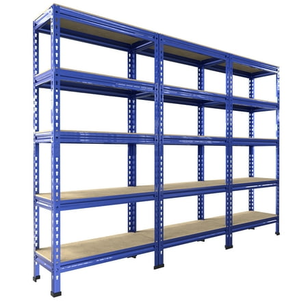 Kuma Tool Storage Shelves 5 Tier Adjustable Metal Garage Storage Shelf Utility Rack Shelf Unit for Warehouse Pantry Kitchen 28 x 12 x 59 Blue 3 Pack
Kuma Tool Storage Shelves 5 Tier Adjustable Metal Garage Storage Shelf Utility Rack Shelf Unit for Warehouse Pantry Kitchen 28 x 12 x 59 Blue 3 Pack