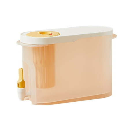 Ikevan Large Capacityre Frigerator Cold Kettle with Faucet Fruit Teapot Lemonade Bucket Yellow One Size
Ikevan Large Capacityre Frigerator Cold Kettle with Faucet Fruit Teapot Lemonade Bucket Yellow One Size