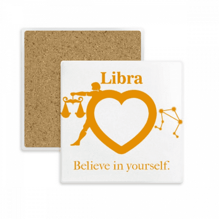 

Motivation Constellation Love Libra Coaster Cup Mat Mug Subplate Holder Insulation Stone