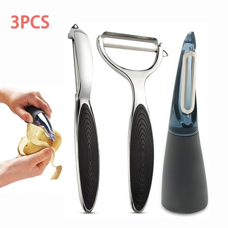 EASTIN 3Pcs Kitchen Gadget Set Stainless Steel Vegetable Peeler Ultra Sharp Ergonomic Peeler With Cleaning Brush Comfortable Handle
EASTIN 3Pcs Kitchen Gadget Set Stainless Steel Vegetable Peeler Ultra Sharp Ergonomic Peeler With Cleaning Brush Comfortable Handle