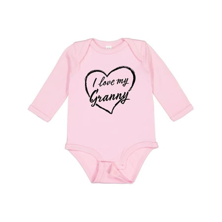 Inktastic I Love My Granny in Black Chalk Heart Boys or Girls Long Sleeve Baby Bodysuit
Inktastic I Love My Granny in Black Chalk Heart Boys or Girls Long Sleeve Baby Bodysuit