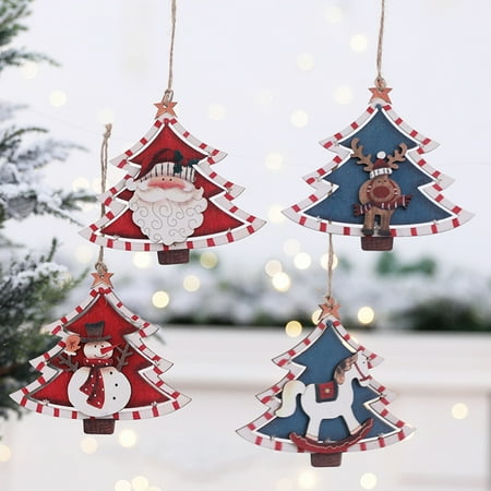 Sunsunrise Xmas Pendant Decorative Personalized Wood Christmas Tree Pendant with Snowman for Home
Sunsunrise Xmas Pendant Decorative Personalized Wood Christmas Tree Pendant with Snowman for Home