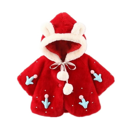 Stamzod 6-24M Girls Winter Jacket Toddler Coat Girls Solid Color Cactus Plush Cute Rabbit Ears Hoodie Thick Coat Outwear Baby Clothes
Stamzod 6-24M Girls Winter Jacket Toddler Coat Girls Solid Color Cactus Plush Cute Rabbit Ears Hoodie Thick Coat Outwear Baby Clothes