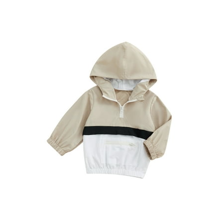 EYIIYE Kids Boys Spring Fall Coat Contrast Color Long Sleeve Patchwork Hooded Jacket Outwear with Zipper and Pocket 1-6 Years
EYIIYE Kids Boys Spring Fall Coat Contrast Color Long Sleeve Patchwork Hooded Jacket Outwear with Zipper and Pocket 1-6 Years