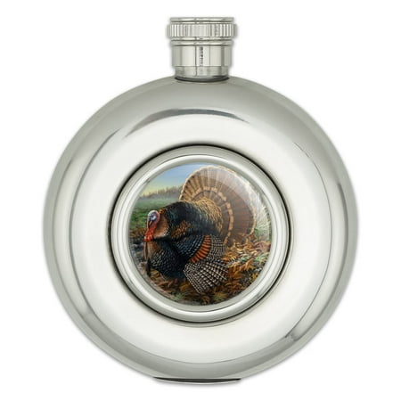 Minnesota Gobbler Turkey Round Stainless Steel 5oz Hip Drink Flask 
Minnesota Gobbler Turkey Round Stainless Steel 5oz Hip Drink Flask