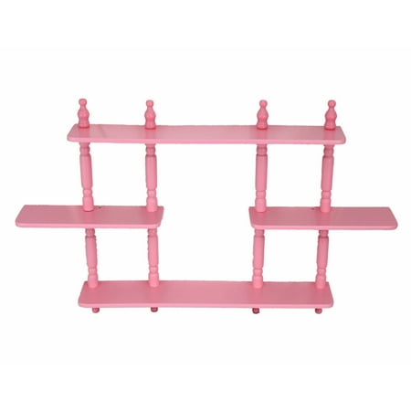 Home Craft 3-Tier Wall Shelves, Multiple Colors