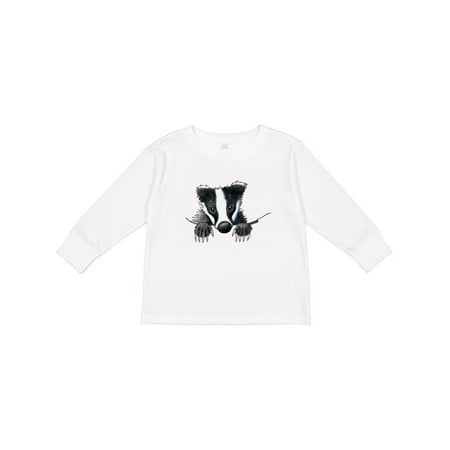 Inktastic Pocket Badger Gift Toddler Boy or Toddler Girl Long Sleeve T-Shirt