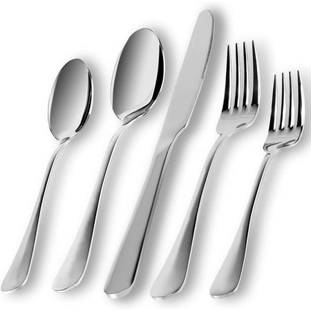 Silverware Set 20 Piece Flatware Set Service for 4 Stainless Steel Cutlery Set Include Upgraded Knife Spoon Fork Mirro
Silverware Set 20 Piece Flatware Set Service for 4 Stainless Steel Cutlery Set Include Upgraded Knife Spoon Fork Mirro