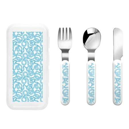 Lukts Blue Snake for Children s Knife Fork and Spoon Three-Piece Set Stainless Steel Children and Toddler Safety Cutlery with Outer Box
Lukts Blue Snake for Children s Knife Fork and Spoon Three-Piece Set Stainless Steel Children and Toddler Safety Cutlery with Outer Box