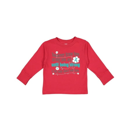 Inktastic Ovarian Cancer Being Strong Gift Toddler Toddler Girl Long Sleeve T-Shirt
Inktastic Ovarian Cancer Being Strong Gift Toddler Toddler Girl Long Sleeve T-Shirt