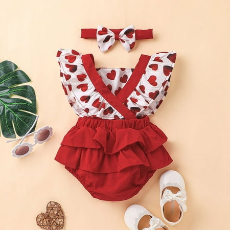 TOWED22 Baby Girl Romper Toddler Kid Baby Girl Valentines Day Outfit Sleeveless Heart Romper Jumpsuit Flared Pants Suspender Overalls A
TOWED22 Baby Girl Romper Toddler Kid Baby Girl Valentines Day Outfit Sleeveless Heart Romper Jumpsuit Flared Pants Suspender Overalls A