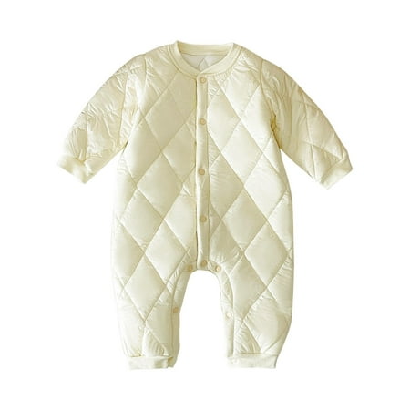 Baby Girls Boys Solid Spring Autumn Warm Thick Long Sleeve Romper Jumpsuit Padded Clothes For 6-12 Months
Baby Girls Boys Solid Spring Autumn Warm Thick Long Sleeve Romper Jumpsuit Padded Clothes For 6-12 Months