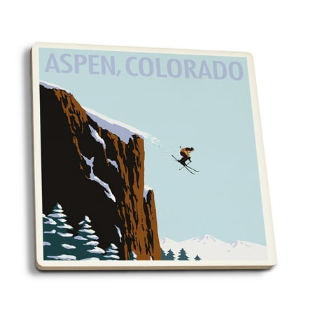 Aspen Colorado Skier Jumping (Absorbent Ceramic Coasters Set of 4 Matching Images Cork Back Kitchen Table Decor)
Aspen Colorado Skier Jumping (Absorbent Ceramic Coasters Set of 4 Matching Images Cork Back Kitchen Table Decor)