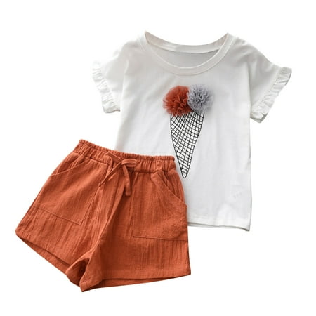 Toddler Kids Baby Girls Ruffle Trim Mesh Patched Short Sleeve Tee T-shirt + Shorts 2PCS Outfits Clothes Set
Toddler Kids Baby Girls Ruffle Trim Mesh Patched Short Sleeve Tee T-shirt + Shorts 2PCS Outfits Clothes Set