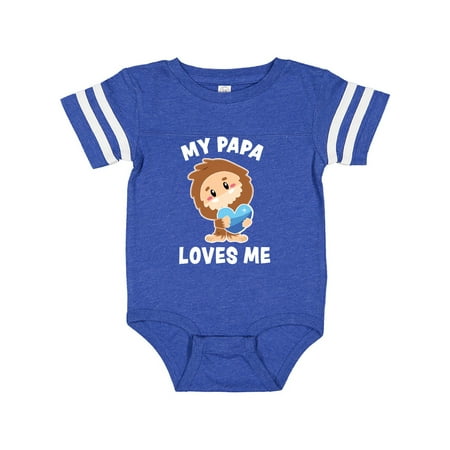 Inktastic Cute Bigfoot My Papa Loves Me Gift Baby Boy Bodysuit