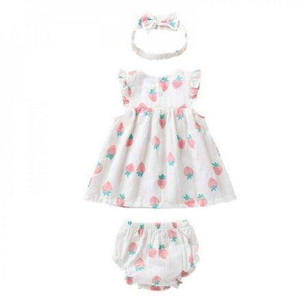 Mjbaby Summer Baby Girls Suit Sweet Cute Bowknot Comfortable Breathable Dress+Triangle Trousers+Headband 3Pcs Set Clothes
Mjbaby Summer Baby Girls Suit Sweet Cute Bowknot Comfortable Breathable Dress+Triangle Trousers+Headband 3Pcs Set Clothes