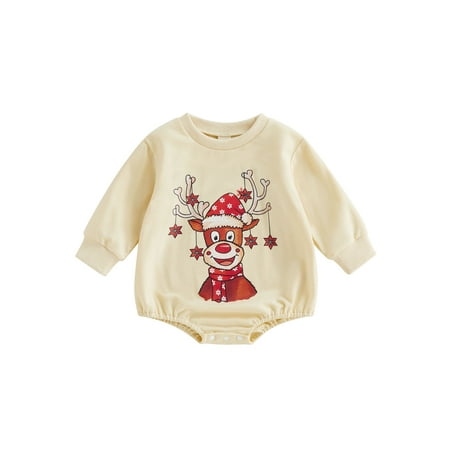 Meihuida Baby Girls Boys Christmas Casual Romper Long Sleeve Letter/Elk Print Playsuit
Meihuida Baby Girls Boys Christmas Casual Romper Long Sleeve Letter/Elk Print Playsuit