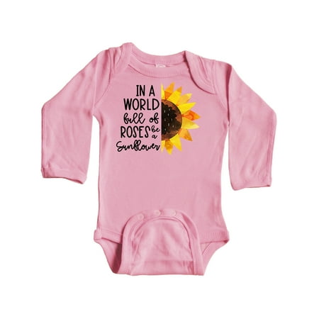 Inktastic Summer in a World Full of Roses Be a Sunflower Gift Baby Boy or Baby Girl Long Sleeve Bodysuit
Inktastic Summer in a World Full of Roses Be a Sunflower Gift Baby Boy or Baby Girl Long Sleeve Bodysuit
