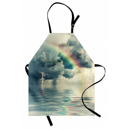 Rainy Apron Romantic Water Drops View Melancholia Rainbow and Thunderbolt on Overcast Sky Print Unisex Kitchen Bib with Adjustable Neck for Cooking Gardening Adult Size Teal Grey by Ambesonne
Rainy Apron Romantic Water Drops View Melancholia Rainbow and Thunderbolt on Overcast Sky Print Unisex Kitchen Bib with Adjustable Neck for Cooking Gardening Adult Size Teal Grey by Ambesonne