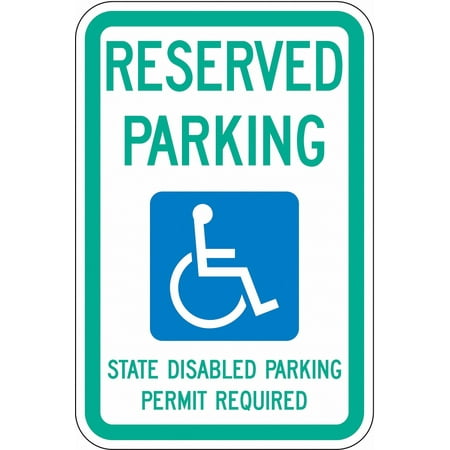 Lyle ADA Handicapped Parking Sign 18 x 12 HC-WA01-12HA HC-WA01-12HA ZO-G1313602