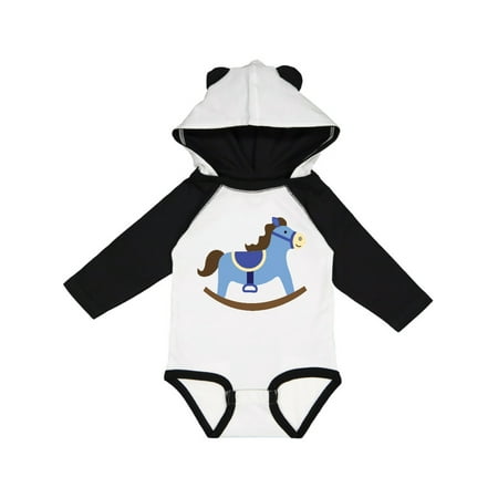 Inktastic Rocking Horse Baby Boy Gift Baby Boy Long Sleeve Bodysuit