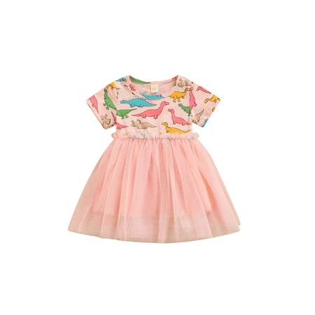 Suanret Toddle Baby Girls Summer Tutu Dress Short Sleeves Printed Mesh Patchwork Skirts Princess A-line Dress Pink 3-4 Years
Suanret Toddle Baby Girls Summer Tutu Dress Short Sleeves Printed Mesh Patchwork Skirts Princess A-line Dress Pink 3-4 Years