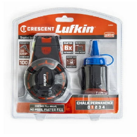 New Lufkin CL100B Crescent Blue Chalk & Reel 100 Feet Each