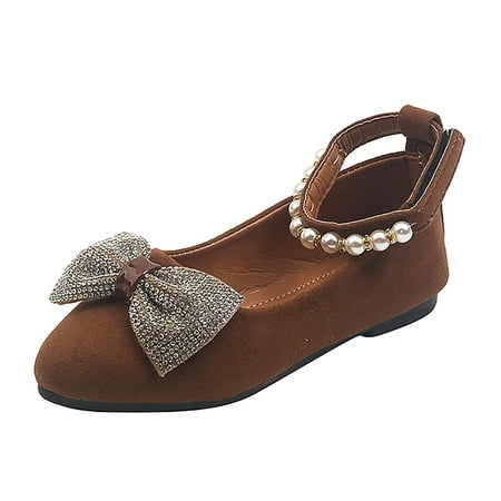 Tengma Toddler Sandals Girls Casual Shoes Shallow Mouth Slip On Pointed Pearl Princess Boat Shoes Kids Children Bowknot Leather Shoes Kid Shoes (Brown Size: 36)
Tengma Toddler Sandals Girls Casual Shoes Shallow Mouth Slip On Pointed Pearl Princess Boat Shoes Kids Children Bowknot Leather Shoes Kid Shoes (Brown Size: 36)