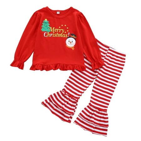 Vikakiooze Toddler Kids Baby Girls Christmas Cartoon Tops+StripeLovely Pants Set Red
Vikakiooze Toddler Kids Baby Girls Christmas Cartoon Tops+StripeLovely Pants Set Red