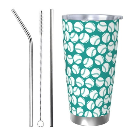 Goofa Green Baseball for 20 oz Skinny Tumbler Stainless Steel Coffee Mug Slim Vacuum Insulated Travel Cup Car Cup-Straw Three-piece Set
Goofa Green Baseball for 20 oz Skinny Tumbler Stainless Steel Coffee Mug Slim Vacuum Insulated Travel Cup Car Cup-Straw Three-piece Set