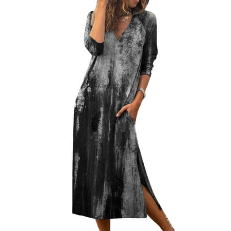 Paille Nightwear Sleepwear Long Dresses for Women Casual Long Sleeve Pajama Maxi Dress Loungewear Homewear Dresses Black S
Paille Nightwear Sleepwear Long Dresses for Women Casual Long Sleeve Pajama Maxi Dress Loungewear Homewear Dresses Black S