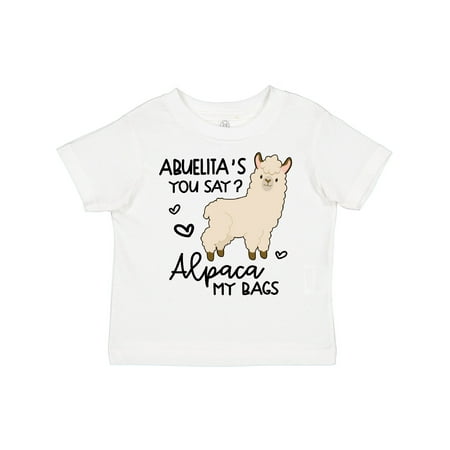 Inktastic Abuelita s You Say Alpaca My Bags Gift Toddler Boy or Toddler Girl T-Shirt
Inktastic Abuelita s You Say Alpaca My Bags Gift Toddler Boy or Toddler Girl T-Shirt