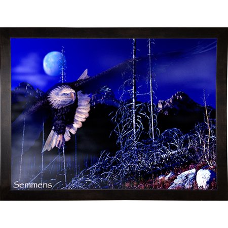 Misty Moonlight-GORSEM18120 Print 18.75"x27.75" by Gordon Semmens in a Cafe Espresso