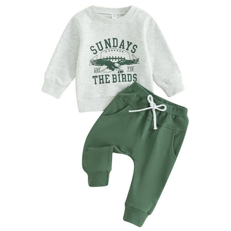 Wallarenear Baby Girl Boy Football Sweatsuit Long Sleeve Sweatshirt Tops Casual Pants
Wallarenear Baby Girl Boy Football Sweatsuit Long Sleeve Sweatshirt Tops Casual Pants