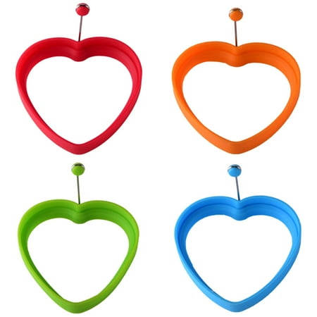 4pcs Egg Ring Stencils with Mini Handle Silicone Omelet Cooking Rings Heart Shaped Poached Egg Template Household Mix Color 4PCS
4pcs Egg Ring Stencils with Mini Handle Silicone Omelet Cooking Rings Heart Shaped Poached Egg Template Household Mix Color 4PCS