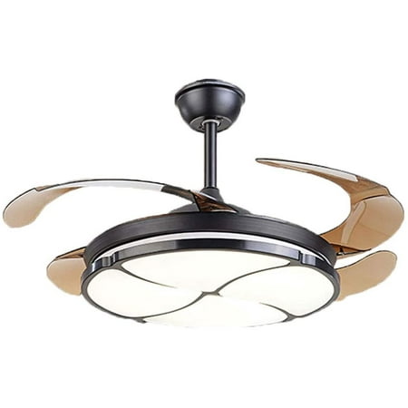42 inch Modern Invisible Ceiling Fans LED Chandelier-Adjustable Three-Color Lighting Three-Speed Ceiling Fan Light For Room Bedroom Chandelier with Remote Control (Lucky Black)
42 inch Modern Invisible Ceiling Fans LED Chandelier-Adjustable Three-Color Lighting Three-Speed Ceiling Fan Light For Room Bedroom Chandelier with Remote Control (Lucky Black)