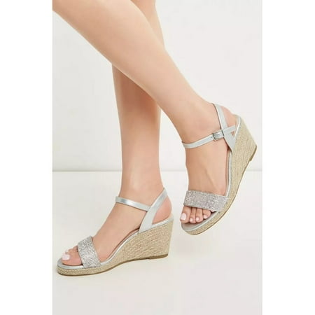 Dorothy Perkins Womens Rubies Diamante Wedge