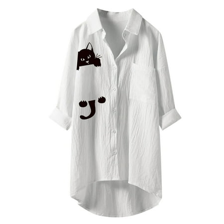 Ichuanyi Womens Fall Tops Clearance Women s Fashion Casual Long Sleeve Button Lapel Print Pocket Top Blouse
Ichuanyi Womens Fall Tops Clearance Women s Fashion Casual Long Sleeve Button Lapel Print Pocket Top Blouse